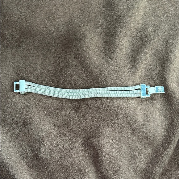 Three Mesh Rope Silver Rhinestone Bracelet - Picture 3 of 5